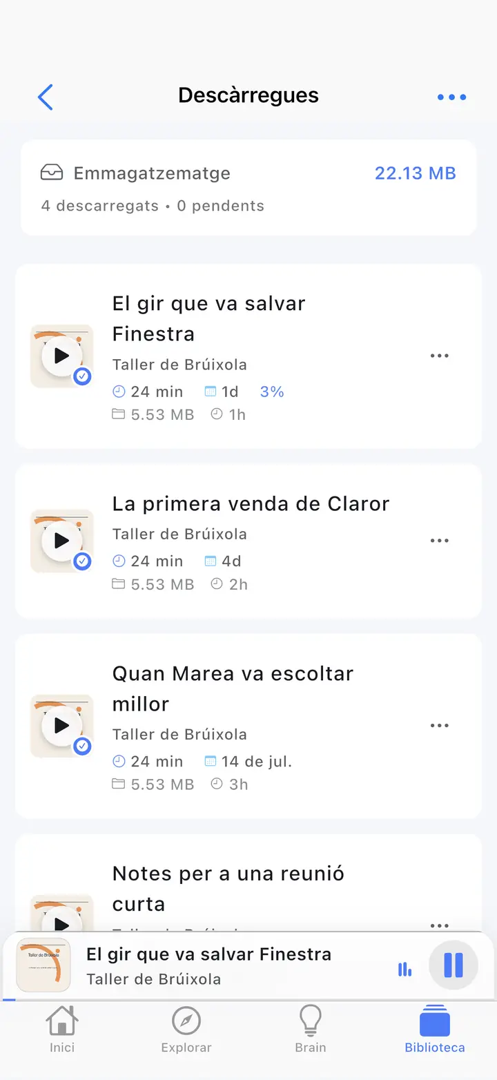 Descàrregues — The Podcast App, s'executa en aquest idioma.