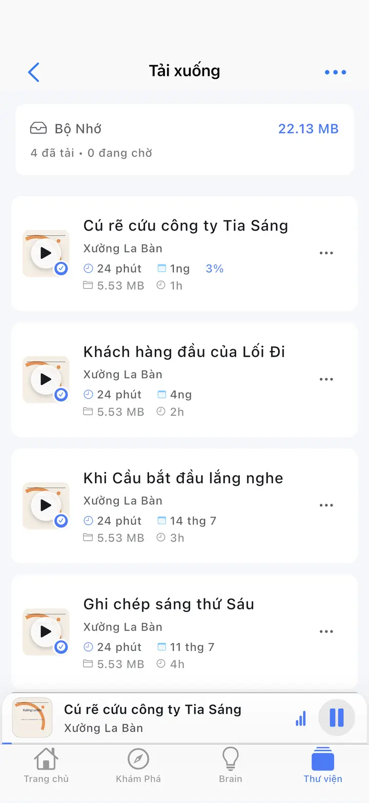 Tải xuống — The Podcast App, chạy bằng ngôn ngữ này.